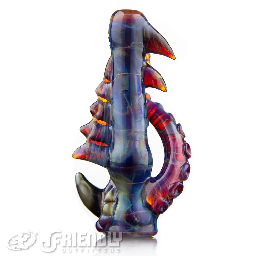 Mako Glass Amber Purple Chillum #10