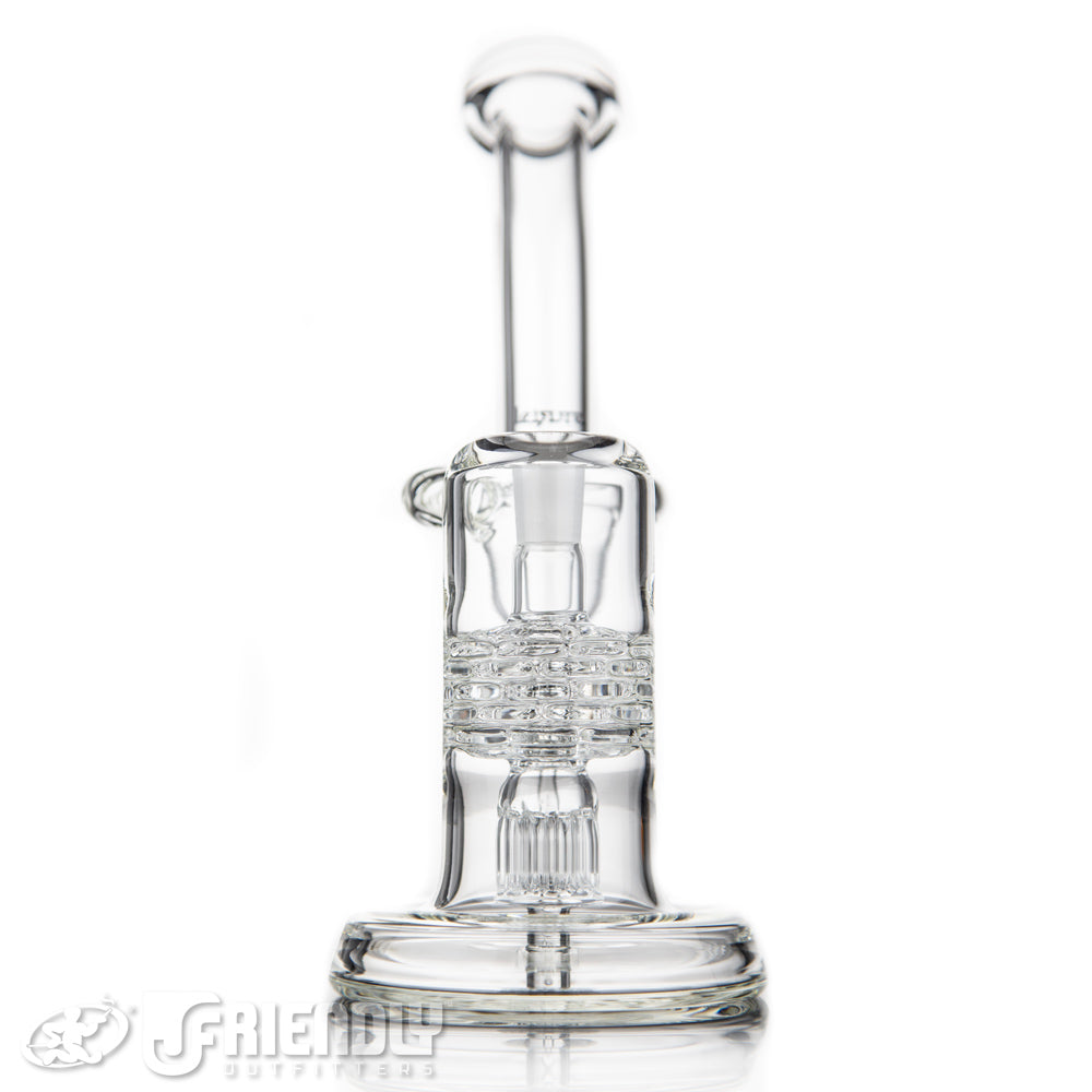 Leisure Glass 14mm Brick Stack Funnel Recycler w/Bold Logo