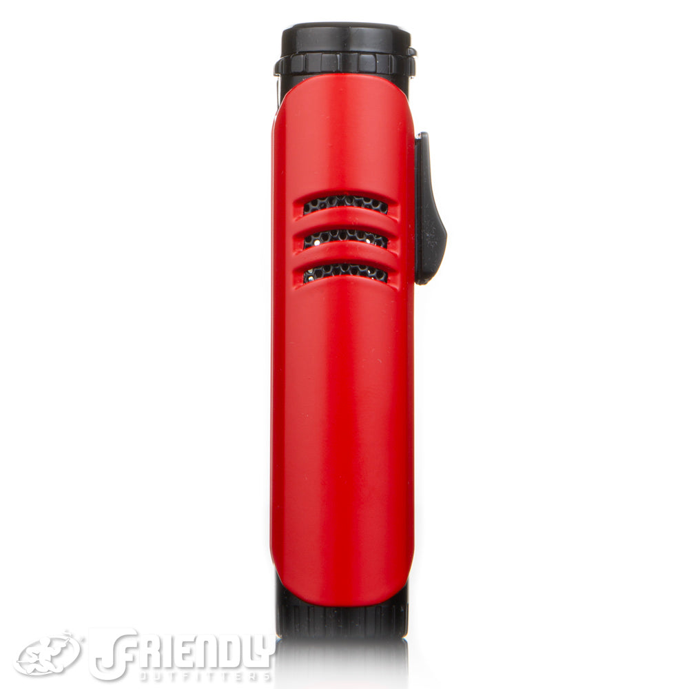 Sovereignty Glass Red Maxtech Single Torch Lighter