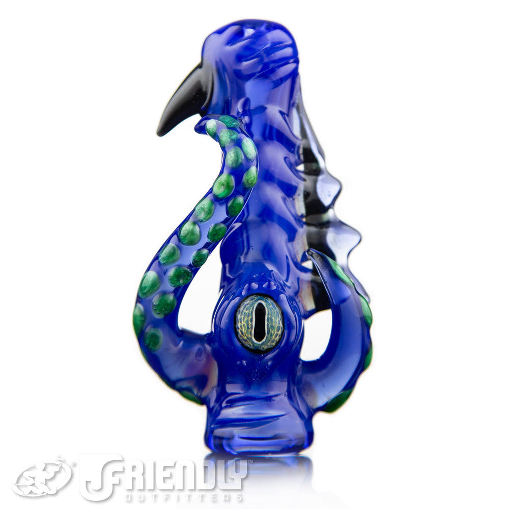 Mako Glass Blue Chillum #11