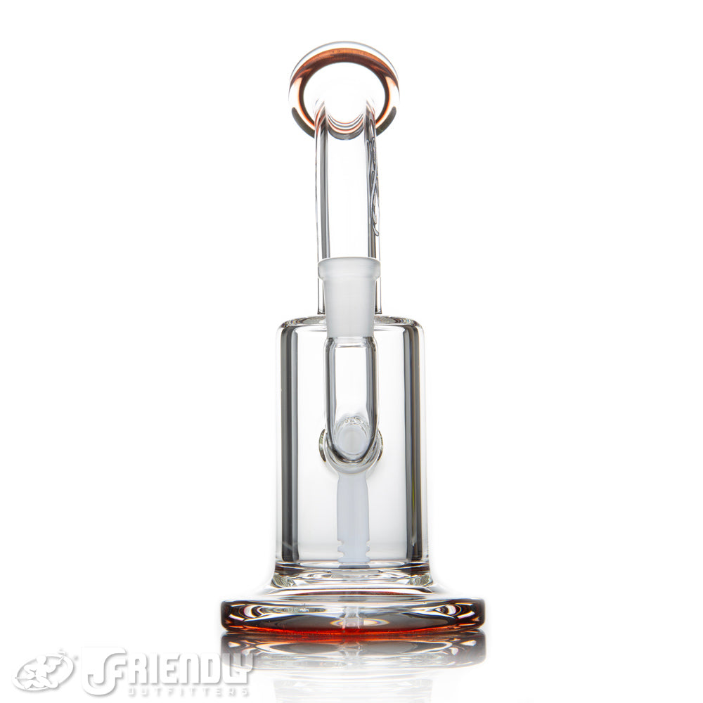 Toro Glass 10mm Single Macro w/Red and White Lips and White Perc
