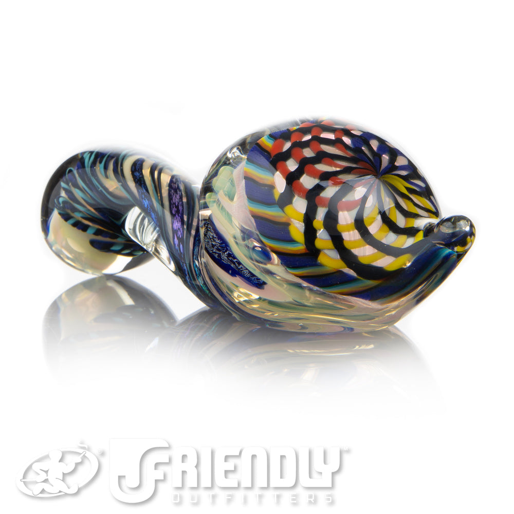 Talent Glass Mini Tear Drop Dichro Retti Sherlock w/ Rainbow Accents
