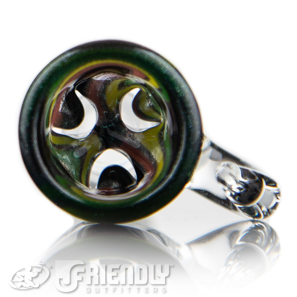 Liberty Glass 14mm Rasta Theme Multi Pinch Slide