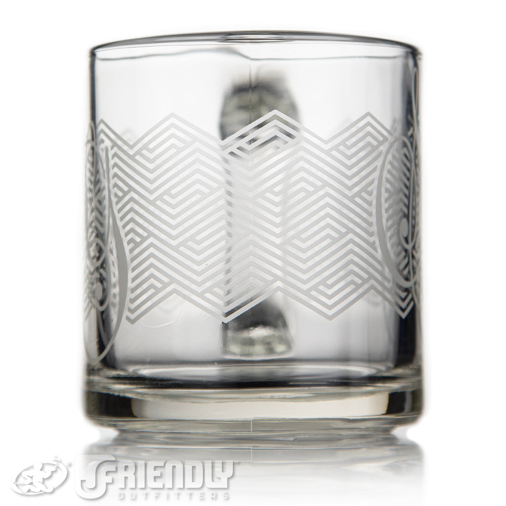 Sovereignty Glass Coffee Mug Blasted Pattern #2