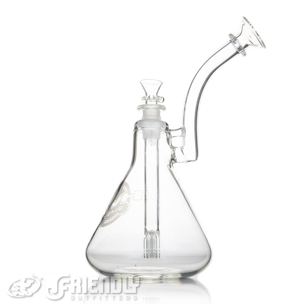 HVY Glass 14mm Clear Multi Arm Downstem Bubbler