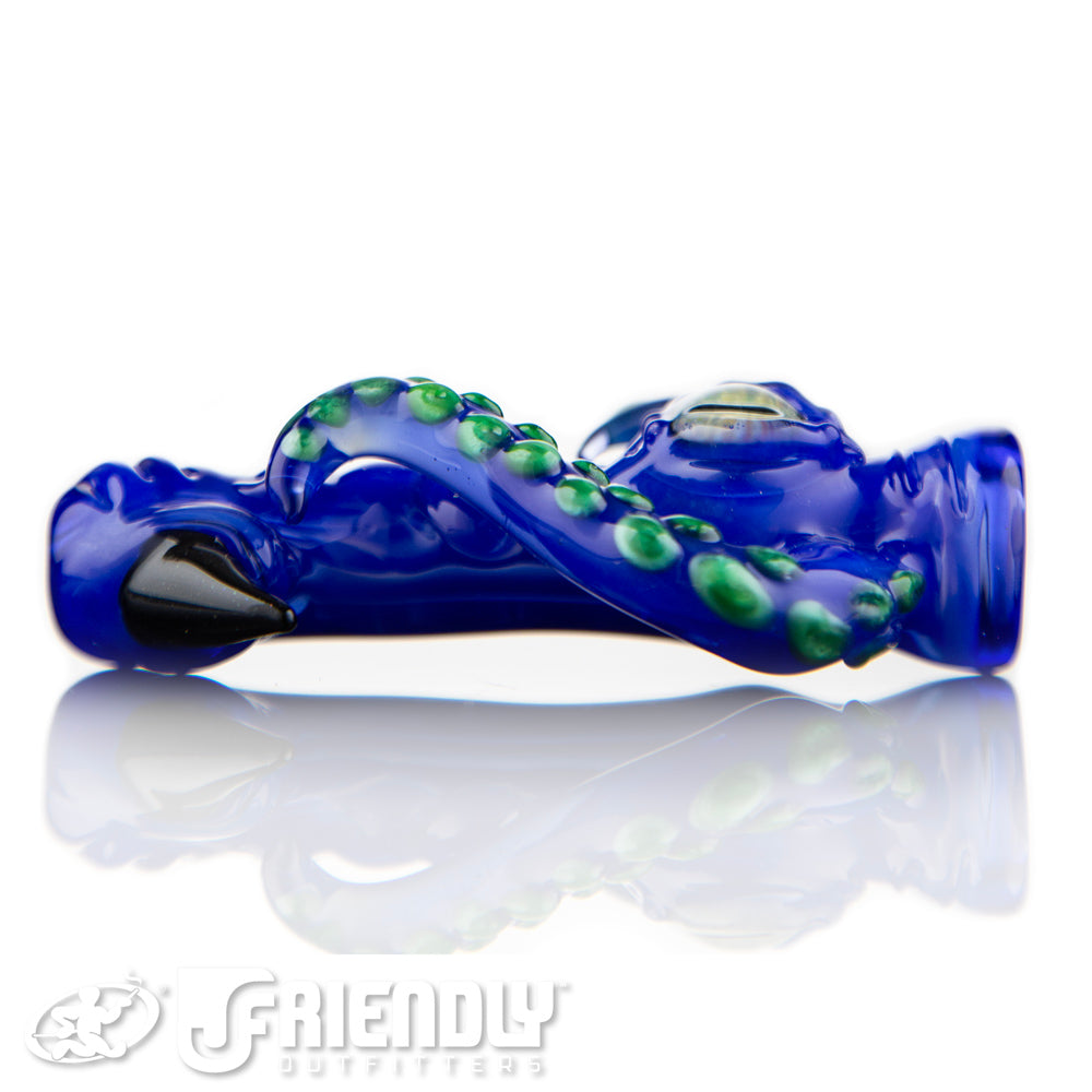 Mako Glass Blue Chillum #11