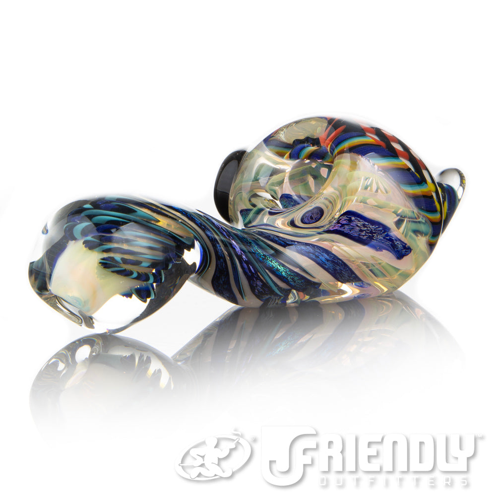 Talent Glass Mini Tear Drop Dichro Retti Sherlock w/ Rainbow Accents