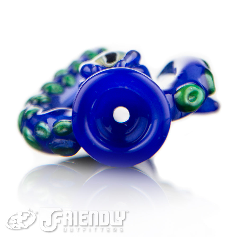 Mako Glass Blue Chillum #11