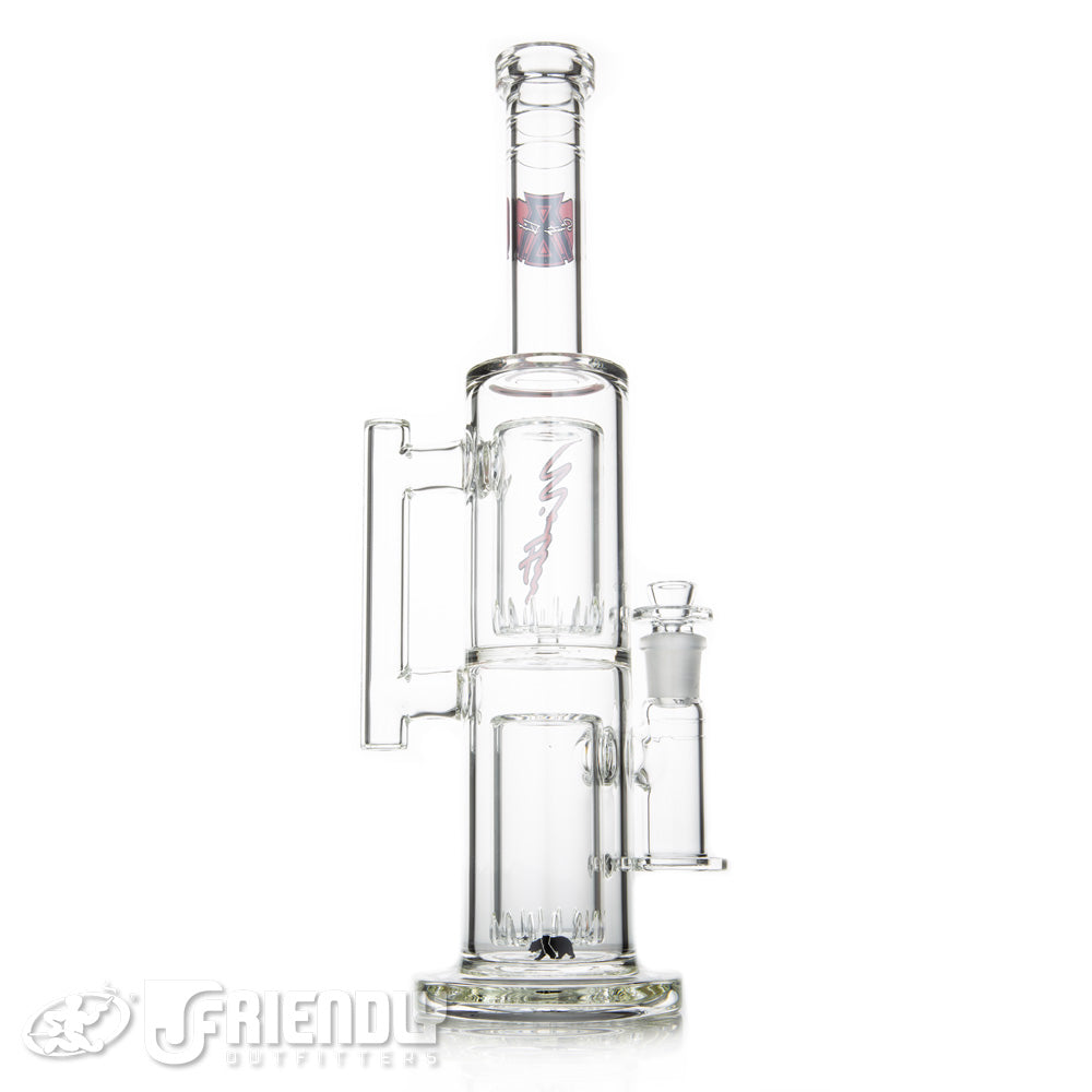 Moltn Glass 65 Double Can Tube w/Red and Black Label
