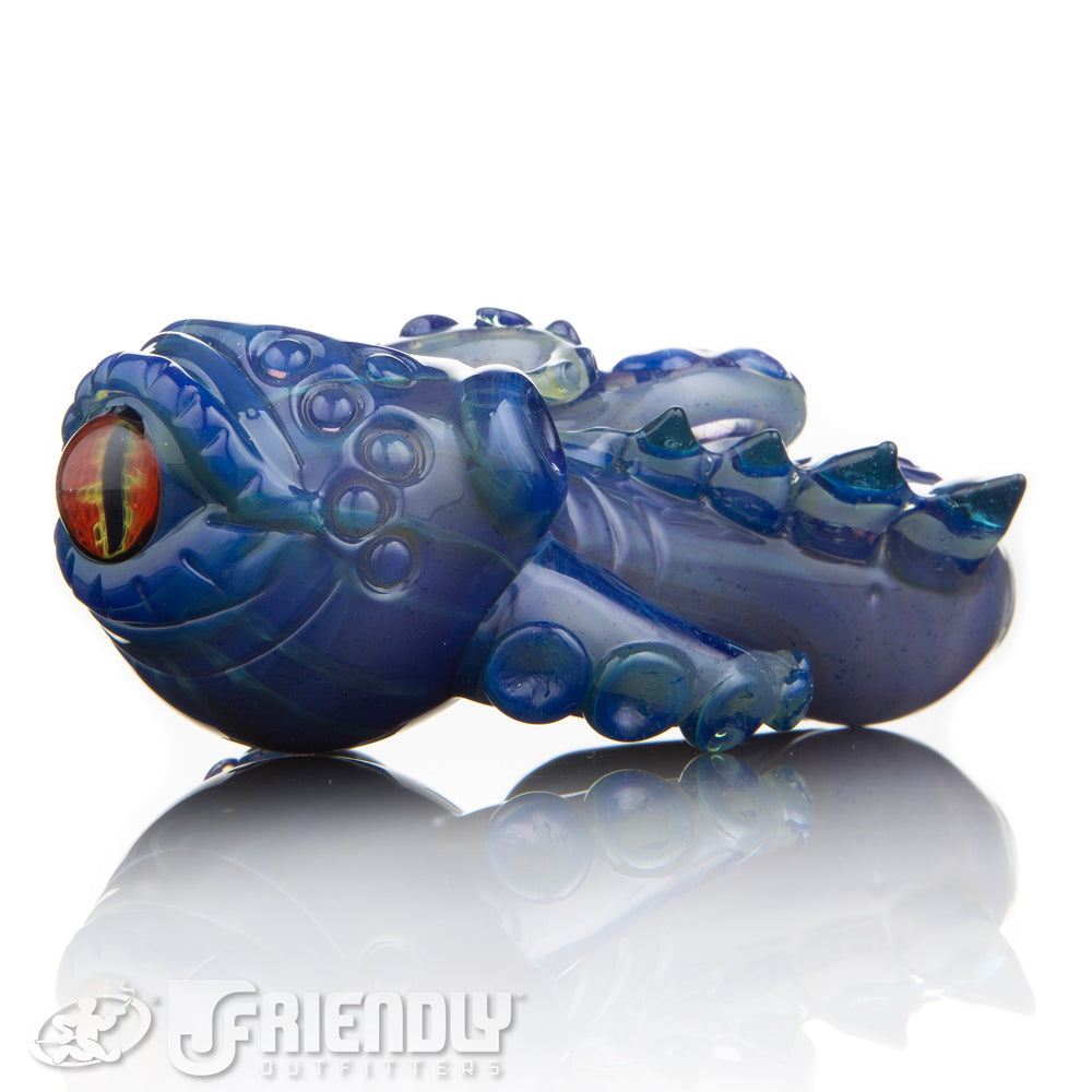 Mako Glass Purple and Blue Sea Monster Spoon #9