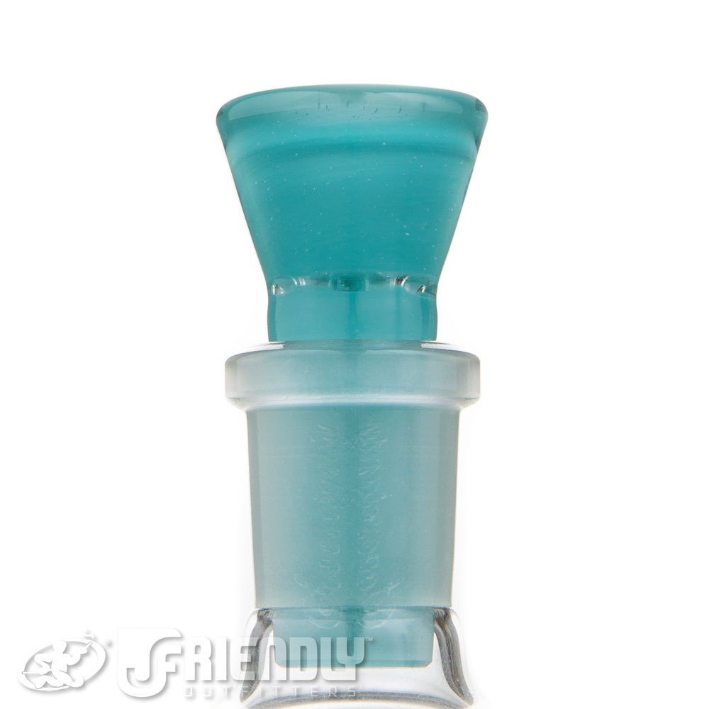 Sovereignty Glass 18mm Fully Worked Aqua Azul Slide