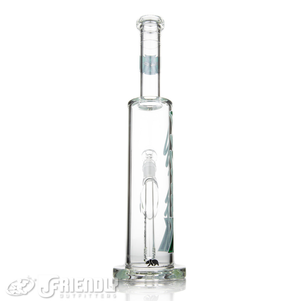 Moltn Glass 65 Removable Downstem Tall Body Tube w/ Green & Black Label