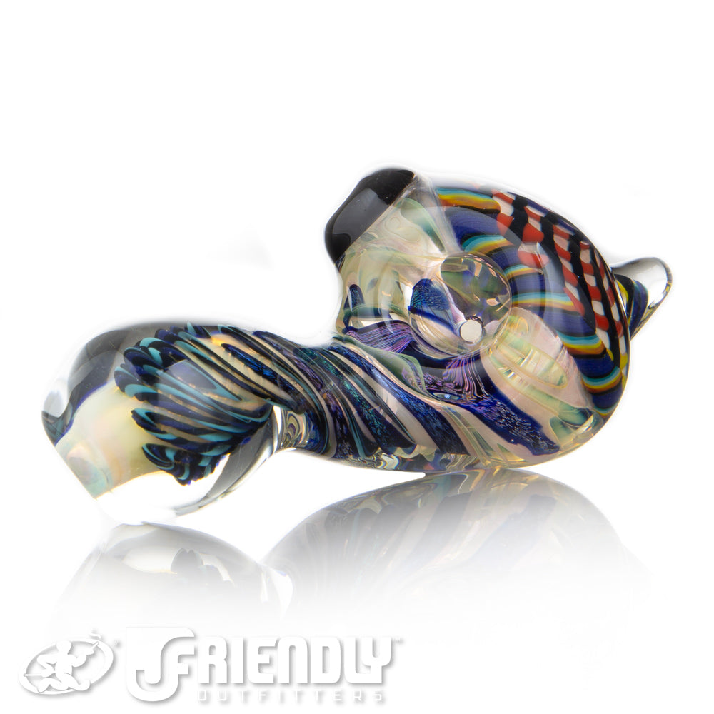 Talent Glass Mini Tear Drop Dichro Retti Sherlock w/ Rainbow Accents