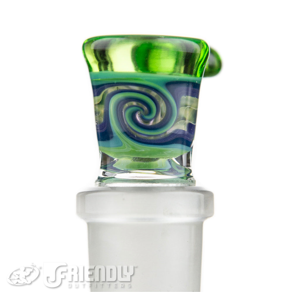 Talon Glass 18mm Green & Purple Slide