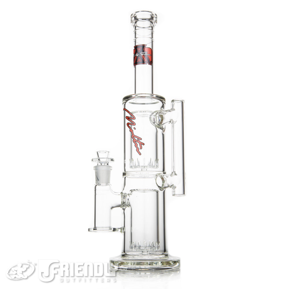 Moltn Glass 65 Double Can Tube w/Red and Black Label