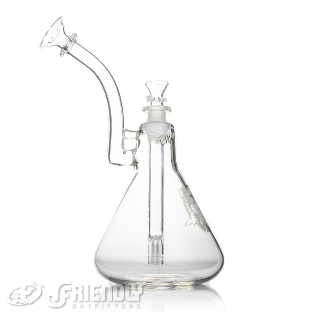 HVY Glass 14mm Clear Multi Arm Downstem Bubbler