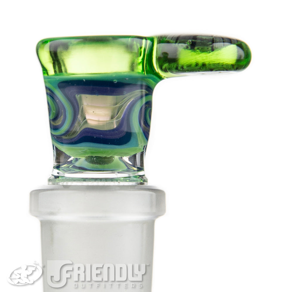 Talon Glass 18mm Green & Purple Slide