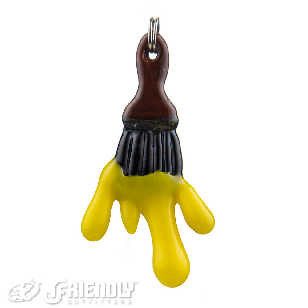 Grimm Glass Yellow Paint Brush Pendant