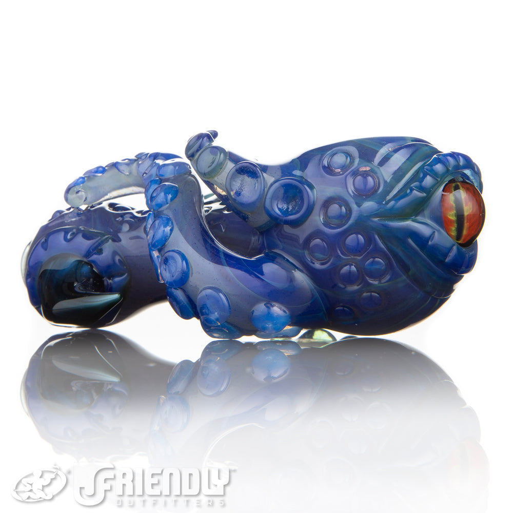 Mako Glass Purple and Blue Sea Monster Spoon #9