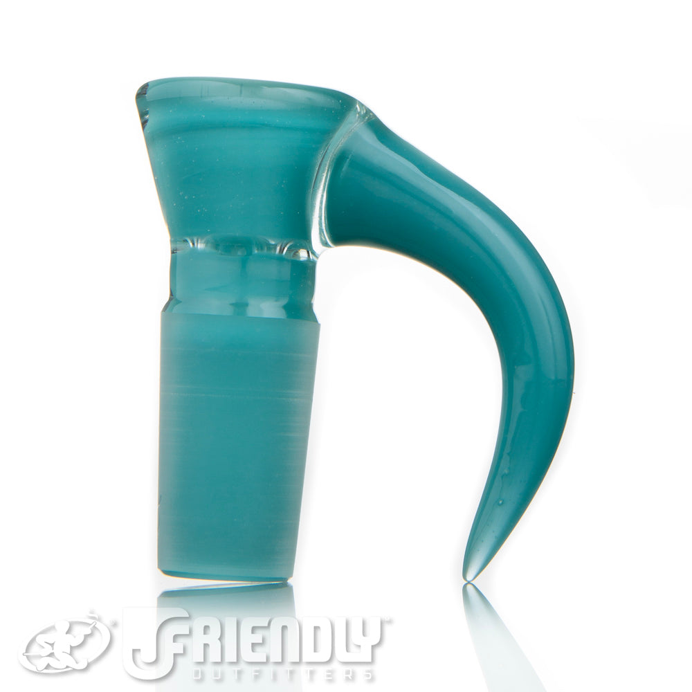 Sovereignty Glass 18mm Fully Worked Aqua Azul Slide
