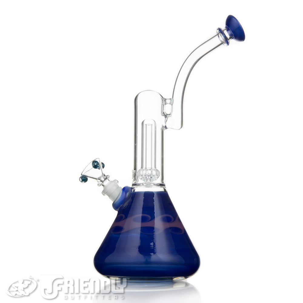 HVY Glass 14mm Blue & Purple Circ Bubbler