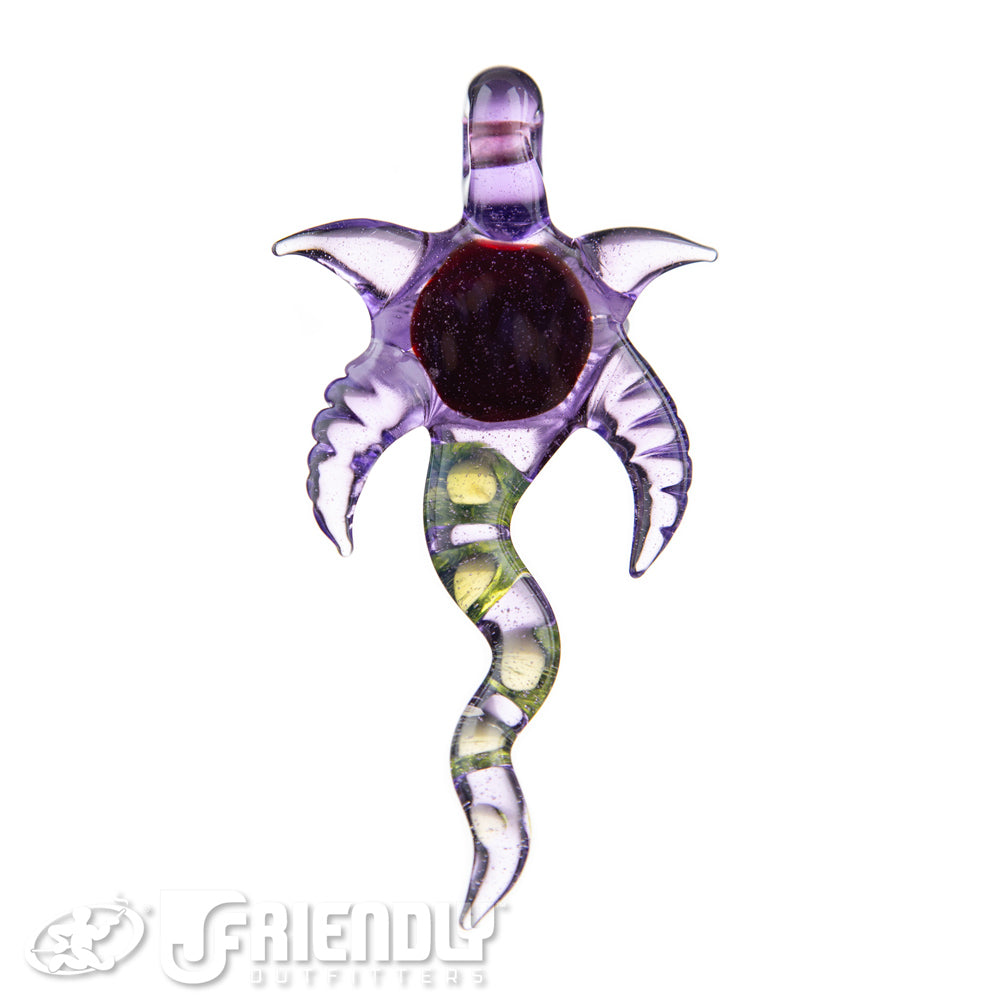 Mako Glass Purple Eyeball Dabber Pendant