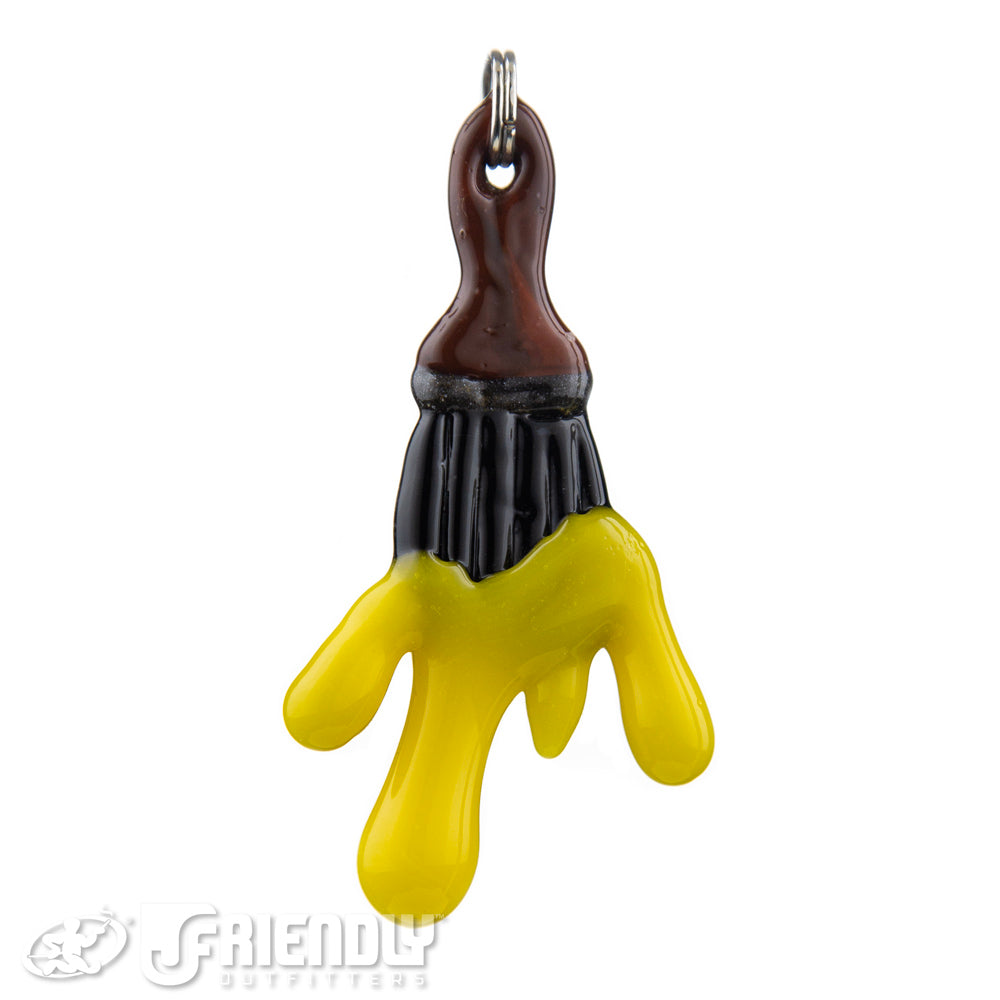 Grimm Glass Yellow Paint Brush Pendant
