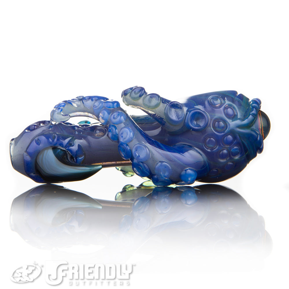 Mako Glass Purple and Blue Sea Monster Spoon #9