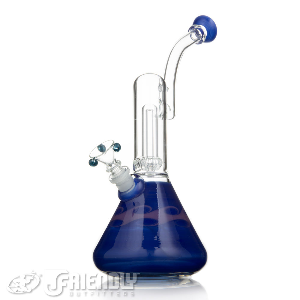 HVY Glass 14mm Blue & Purple Circ Bubbler