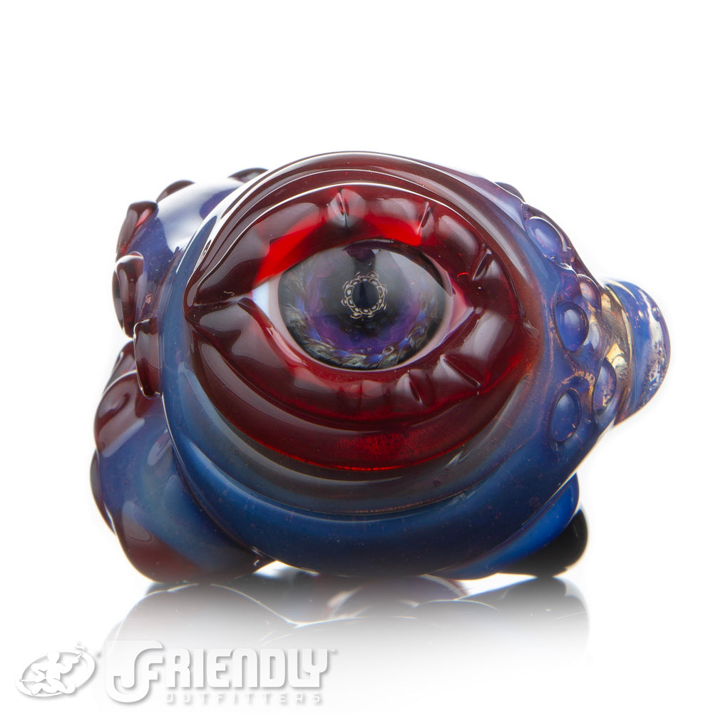 Mako Glass Purple & Red Sea Creature Spoon