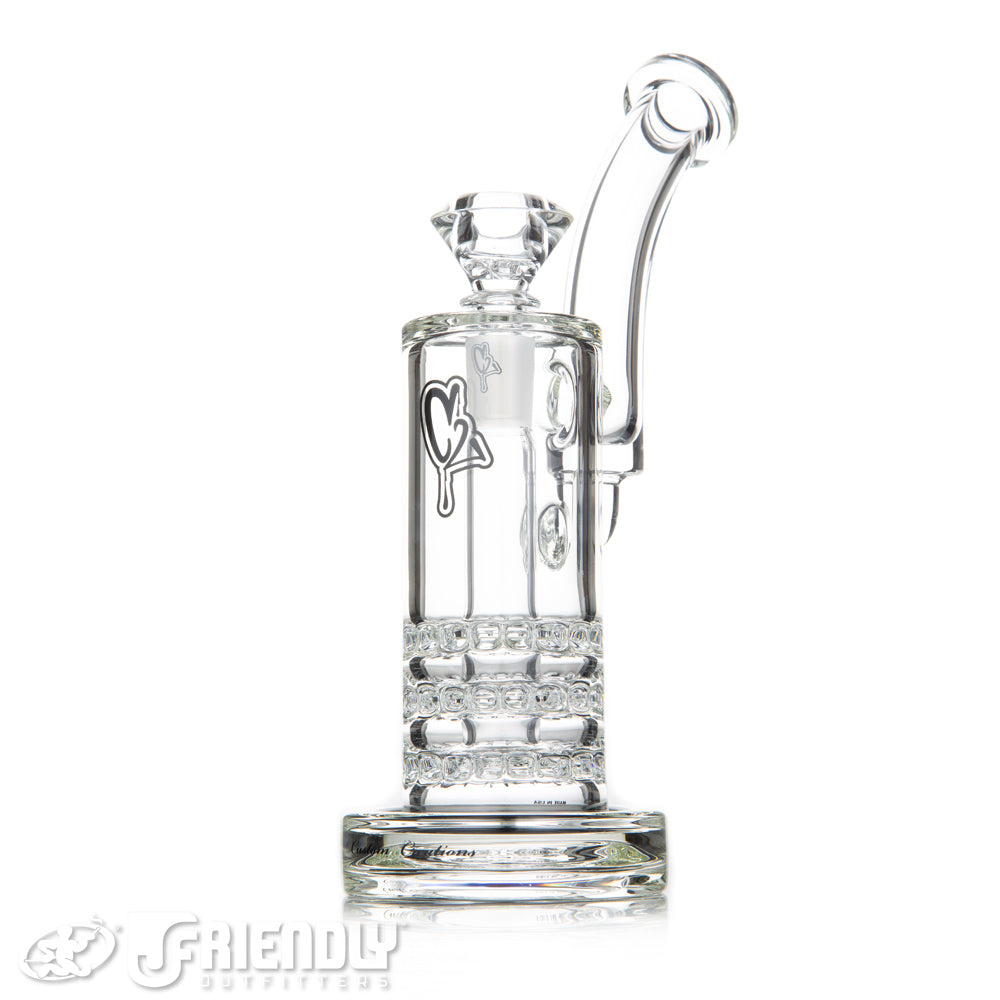 C2 Custom Creations 50mm Triple Ratchet Bubbler w/ Label #2