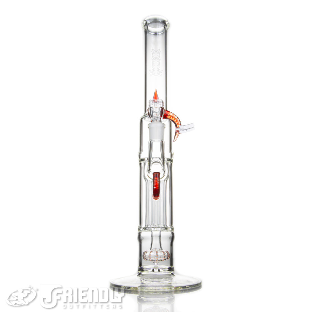 Sovereignty Glass Full Size Peyote Pillar w/ Minor Pomegranate Accents