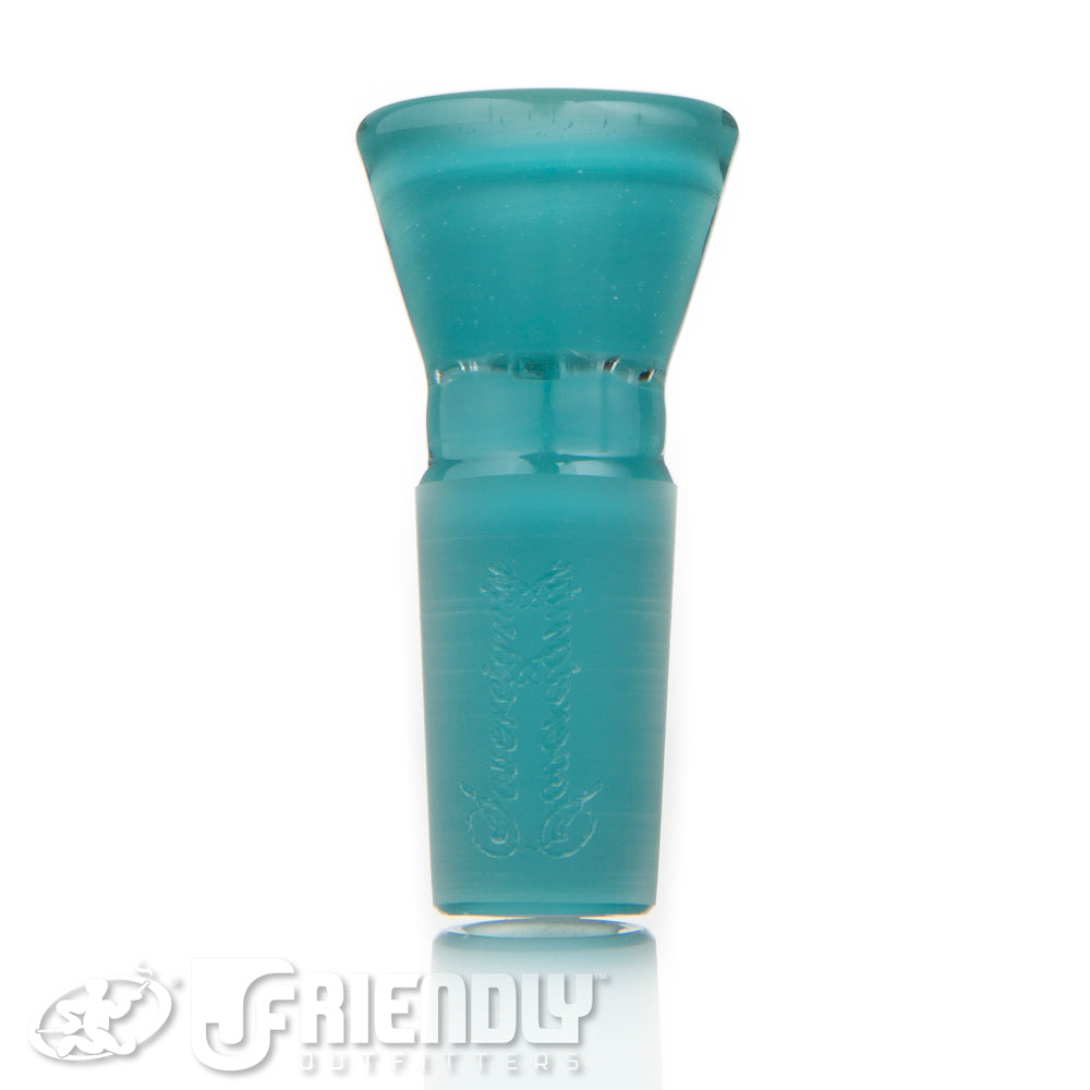 Sovereignty Glass 18mm Fully Worked Aqua Azul Slide