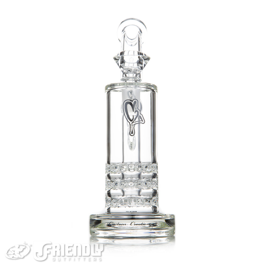C2 Custom Creations 50mm Triple Ratchet Bubbler w/ Label #2