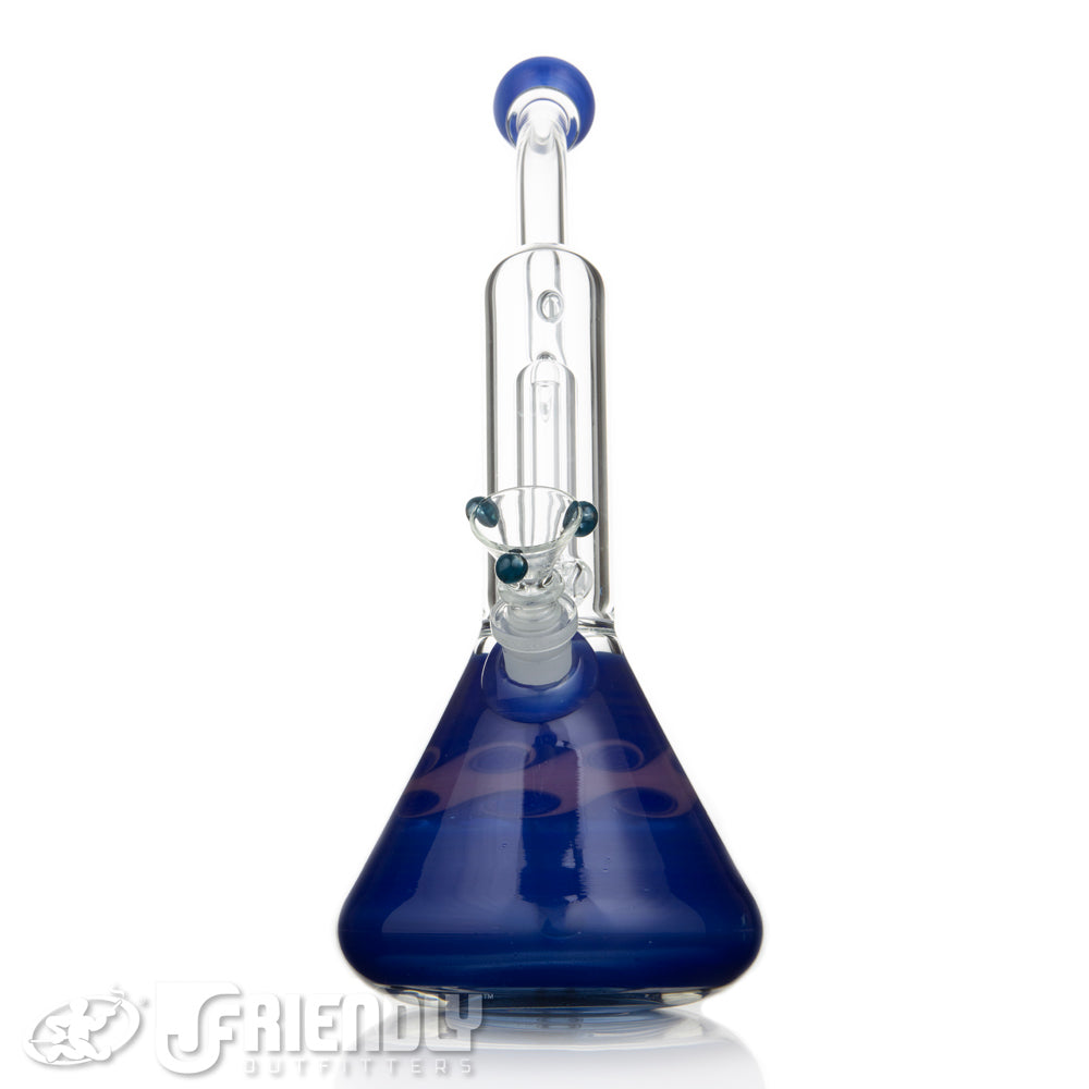 HVY Glass 14mm Blue & Purple Circ Bubbler