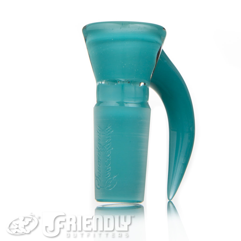 Sovereignty Glass 18mm Fully Worked Aqua Azul Slide
