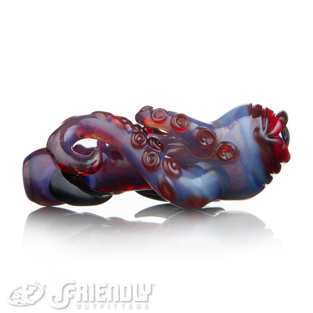 Mako Glass Purple & Red Sea Creature Spoon