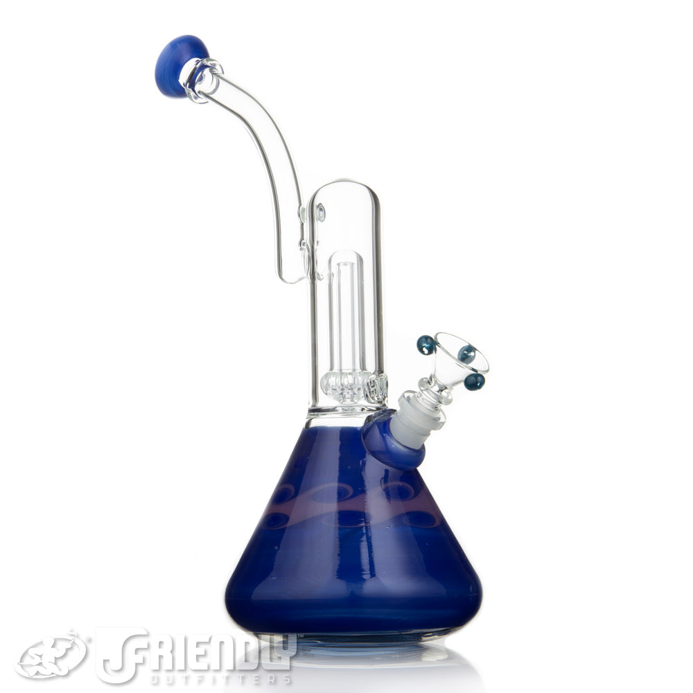 HVY Glass 14mm Blue & Purple Circ Bubbler