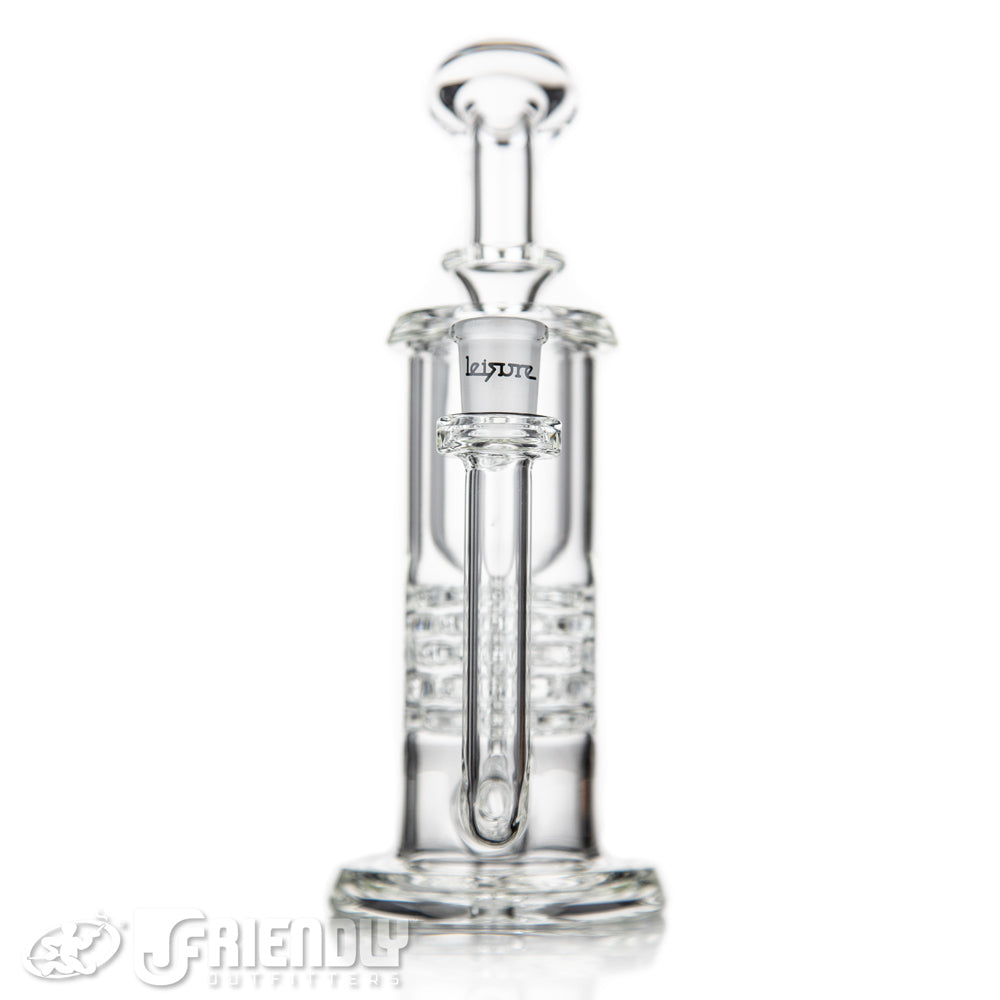 Leisure Glass 14mm Brickstack Incycler w/ Bold Logo