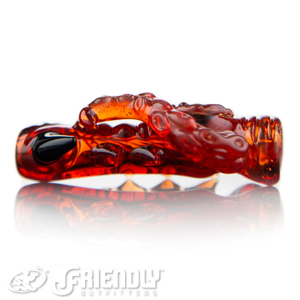 Mako Glass Light Red Chillum #12