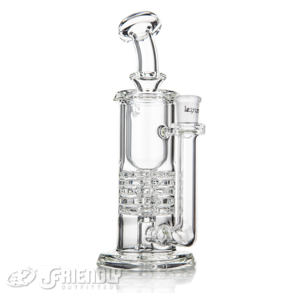 Leisure Glass 14mm Brickstack Incycler w/ Bold Logo