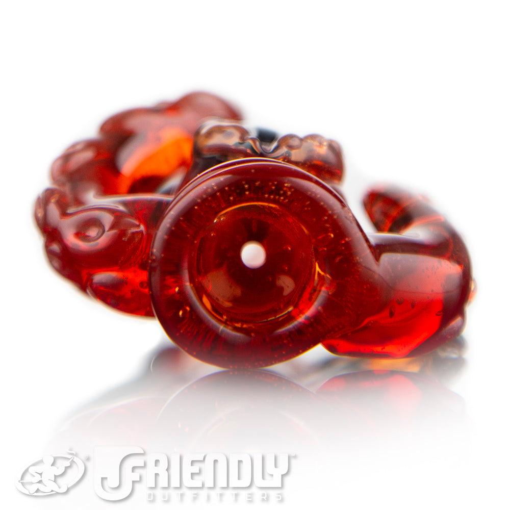Mako Glass Light Red Chillum #12