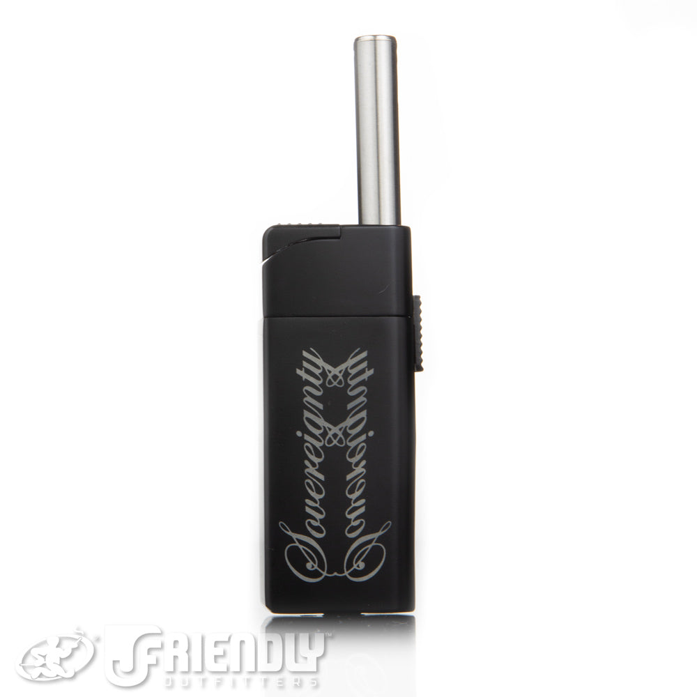 Sovereignty Glass/Vector Black Optimus Single Flame Lighter