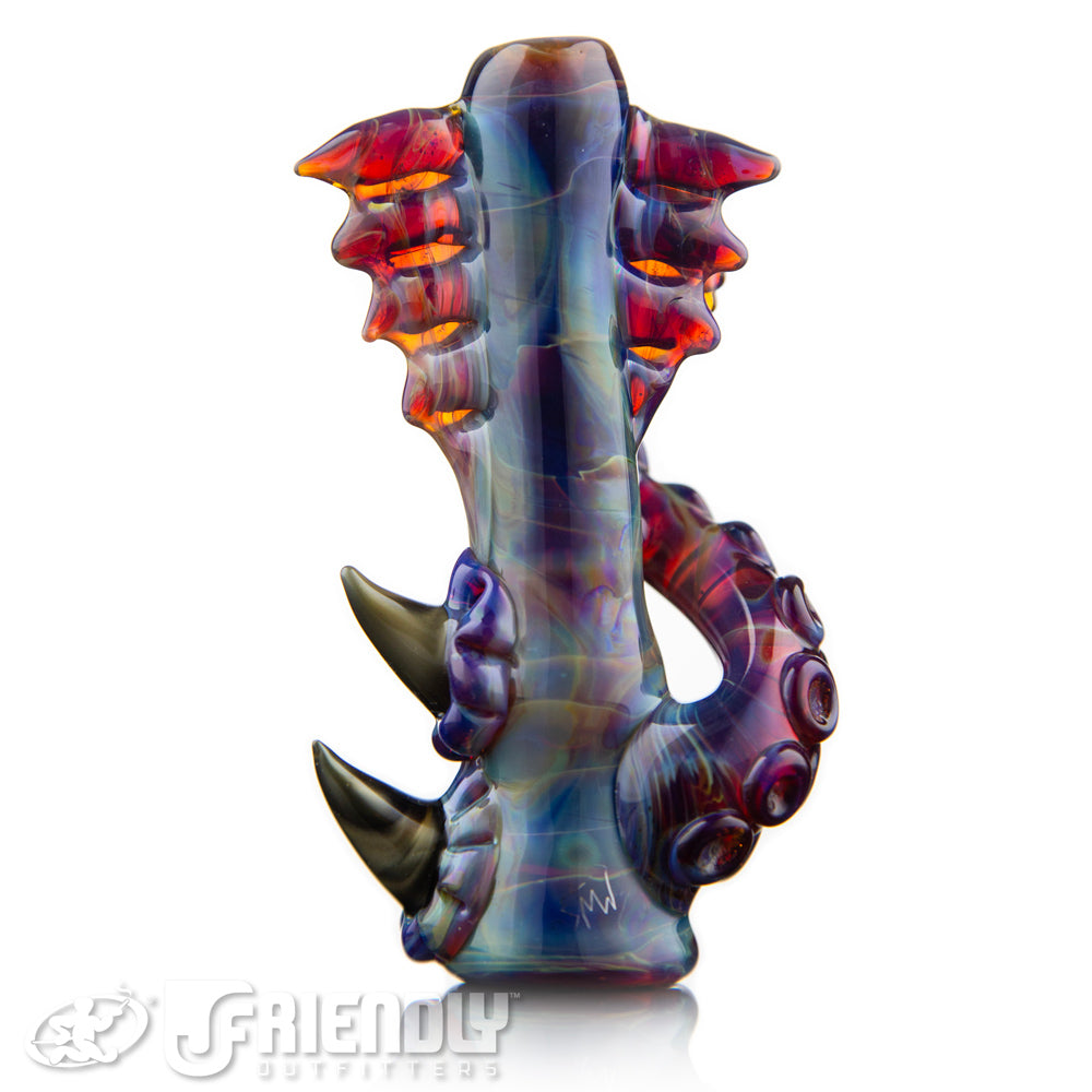 Mako Glass Amber Purple Chillum #13