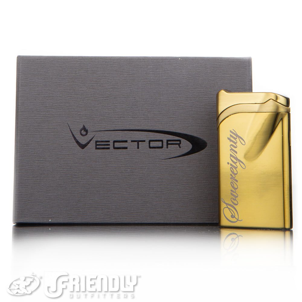 Sovereignty Glass/Vector Gold Ultra Torch Lighter