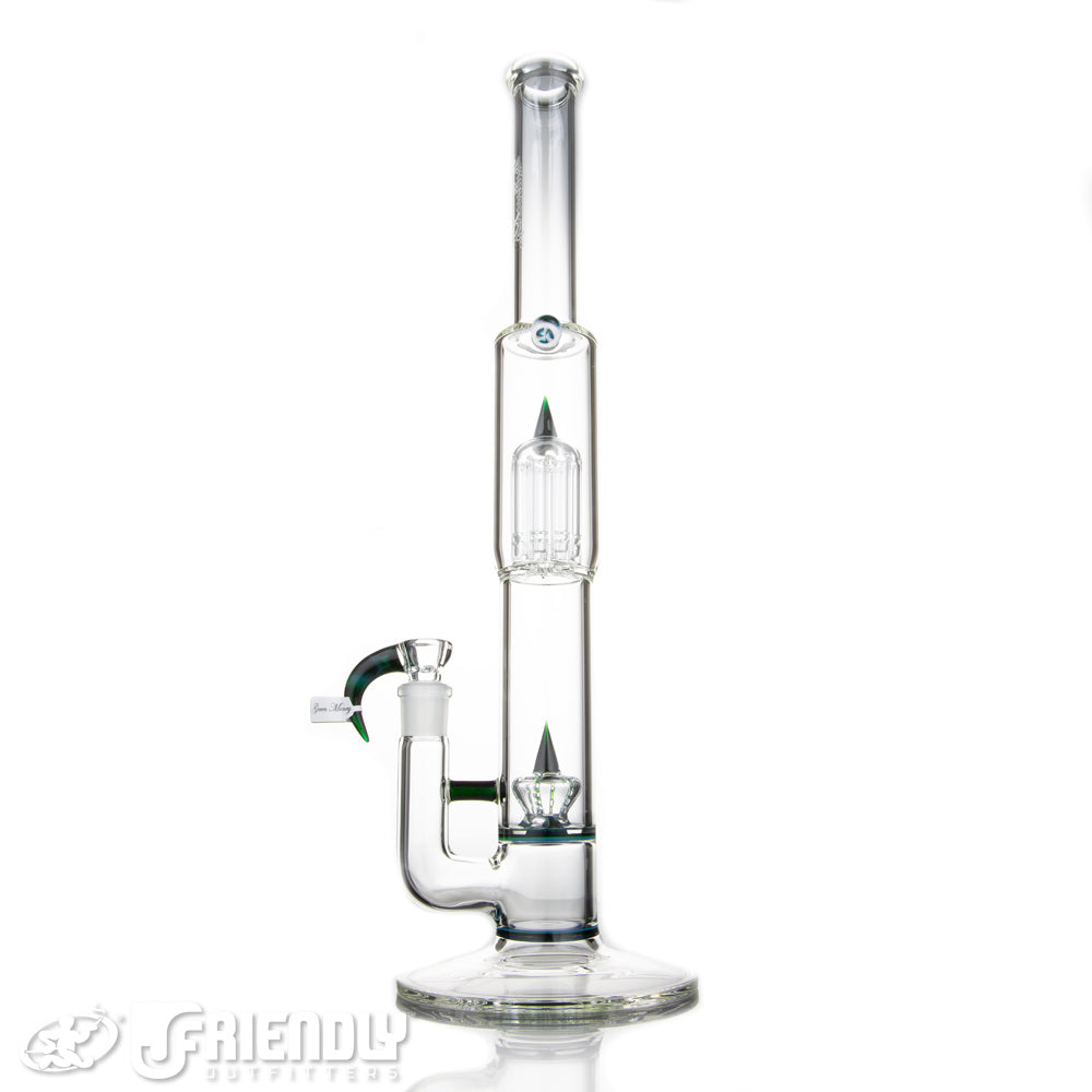 Sovereignty Glass Imperial to 8 Arm w/Partial Green Money Accents and Seals w/Millie