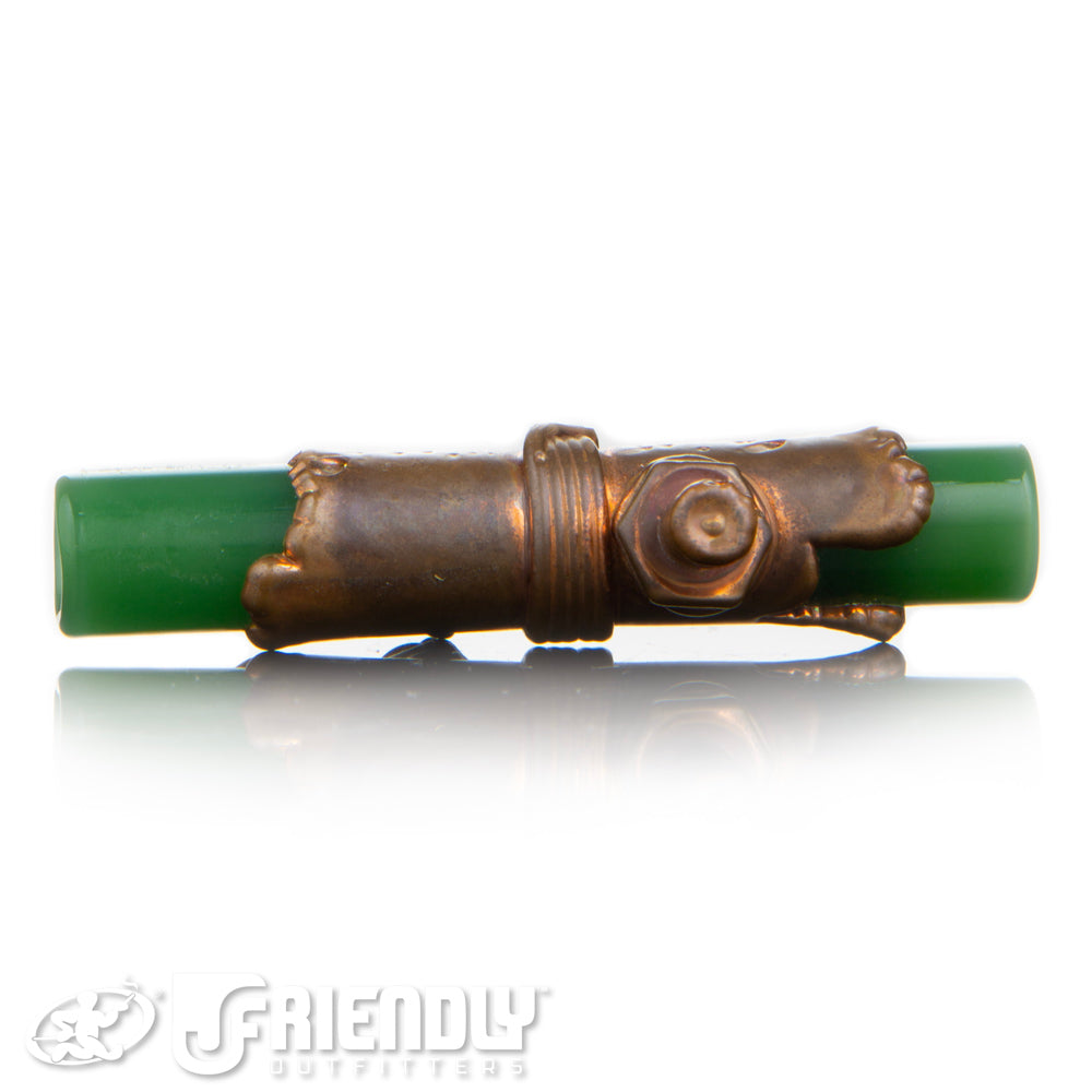 Snic Barnes Glass Electroformed Green Chillum