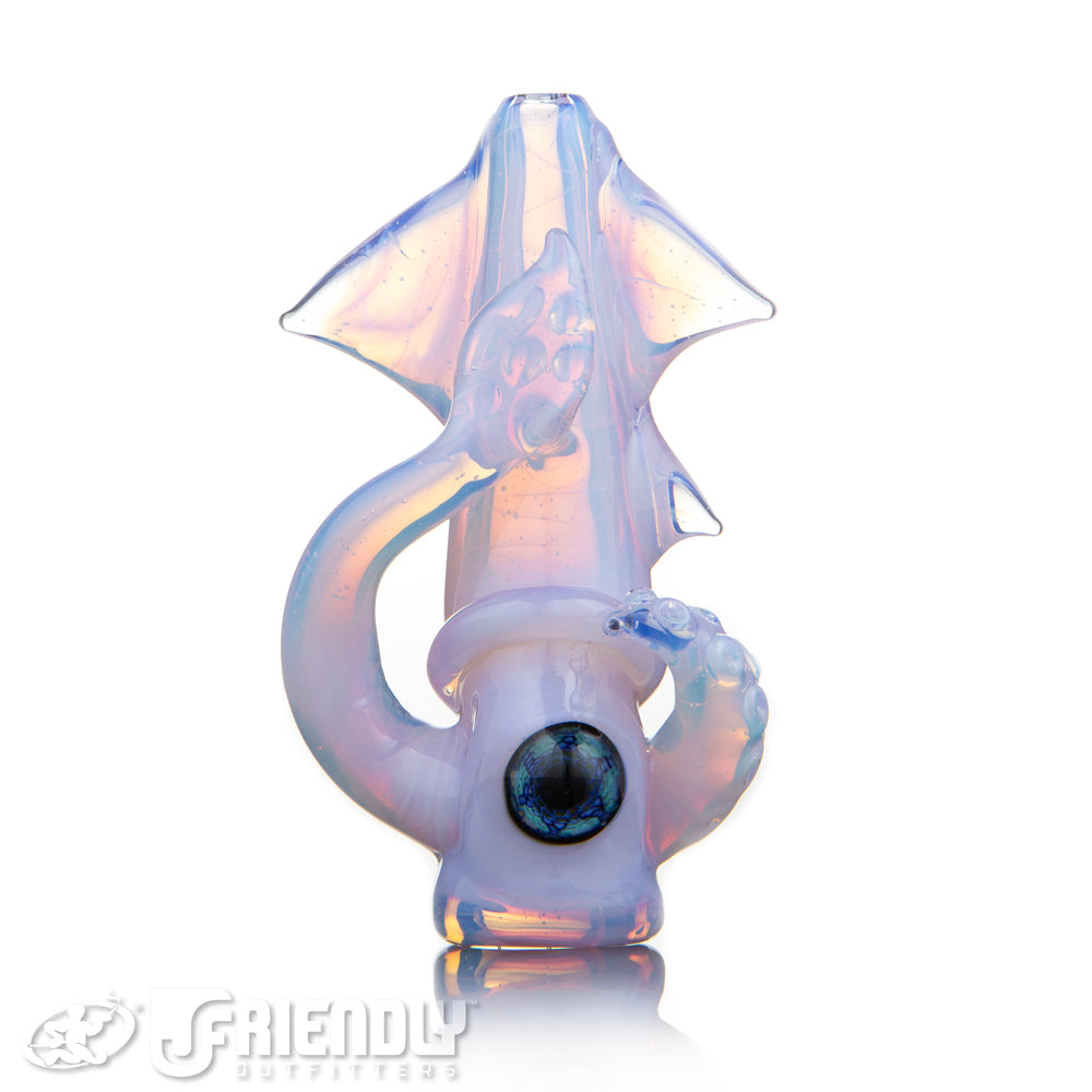 Mako Glass Pink Squid Chillum #5