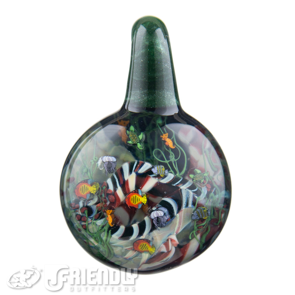 Shawndaddy Glass Green Underwater Pendant
