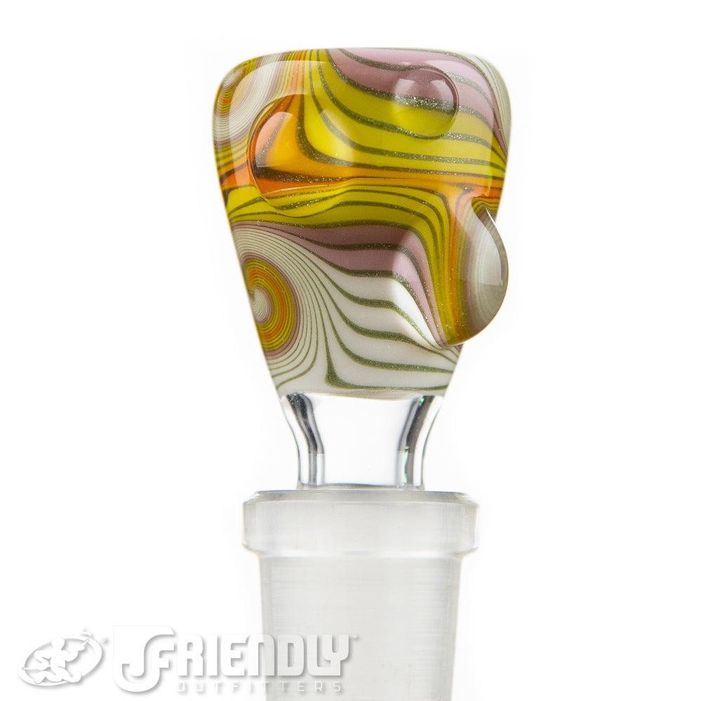 Mitchell Glass 14mm Yellow & Purple Slide